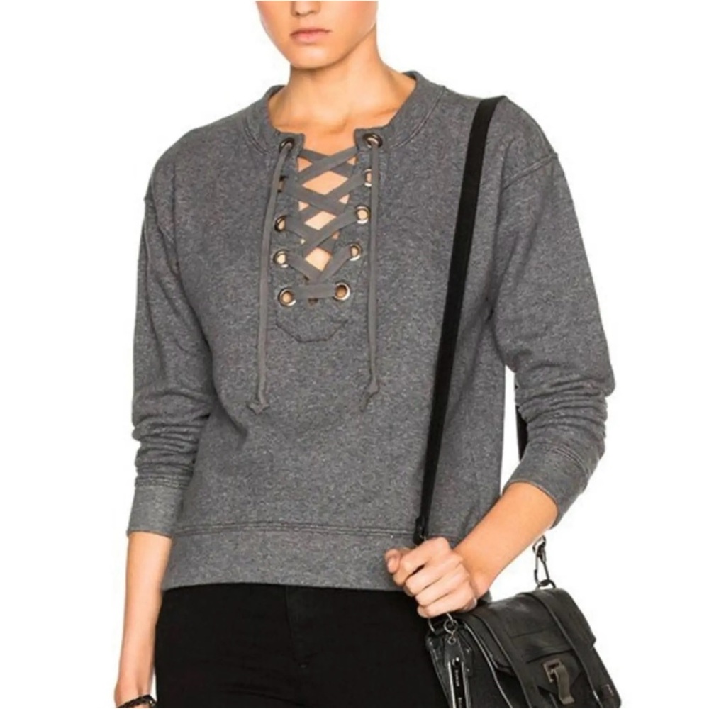 MOTHER Tie-Up Sweatshirt